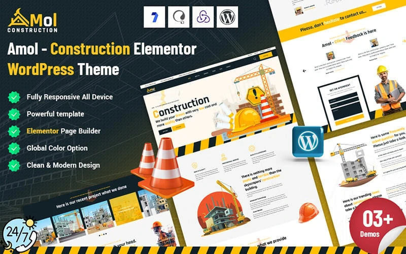 Amol - Construction Elementor WordPress Theme