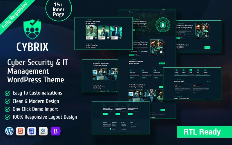 Cybrix - Cyber Security & IT Management WordPress Theme