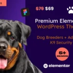 Dogworld - Dog Breeders, K9 And Adoption WordPress Elementor Theme