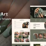 Grineils - Nail Salon And Nail Art WordPress Elementor Theme