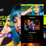 Beat - Music Events Multipurpose WordPress Elementor Theme