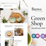 Brews - Green Tea Shop WordPress Elementor Theme