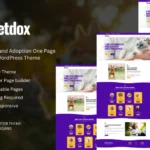Petdox - Pet Sitter and Adoption Elementor WordPress Theme