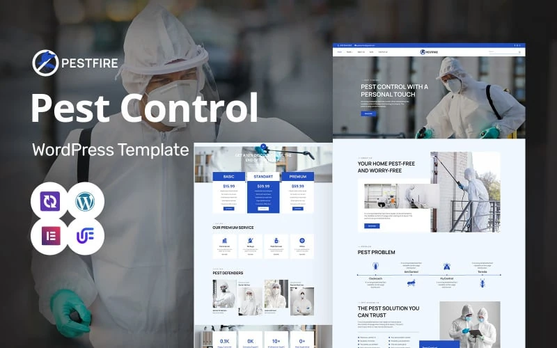 Pestfire - Professional Pest Control, Termite Removal And Home Protection WordPress Elementor Theme