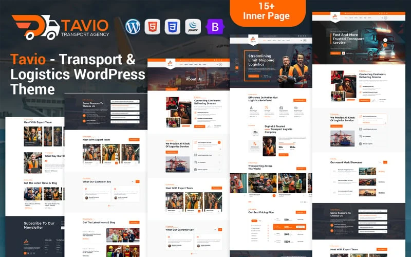 Tavio - Transportation & Logistics WordPress Theme