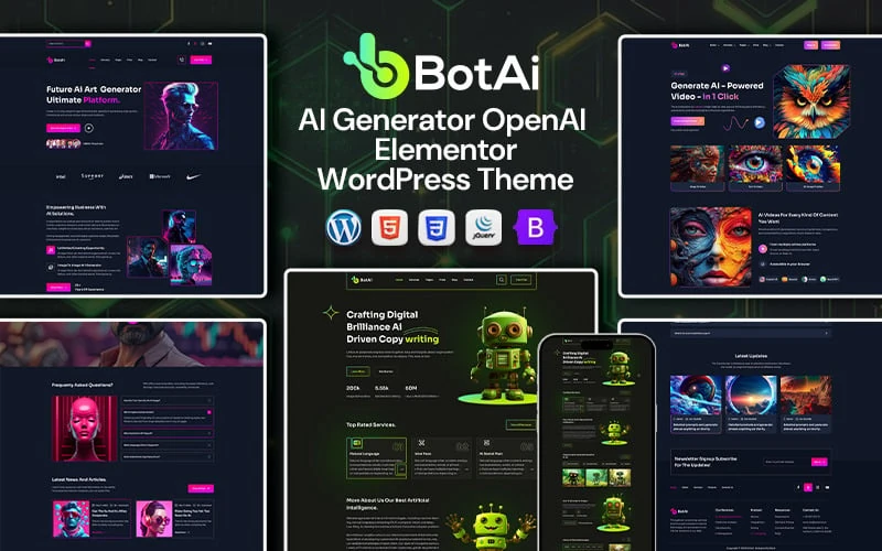 BotAi - AI Agency & Technology WordPress Theme