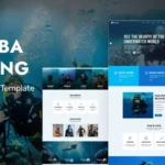 Deep Diving - Scuba Diving School And Adventure Tours WordPress Elementor Theme