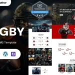 RugbyElite - Rugby Game And Match Schedules WordPress Elementor Theme