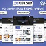 Prime Fleet - Bus Charter Service & Rental WordPress Elementor Template