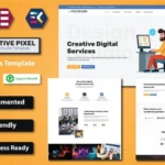 Design Studio WordPress Elementor Template – Modern Portfolio Website for Creatives & Agencies