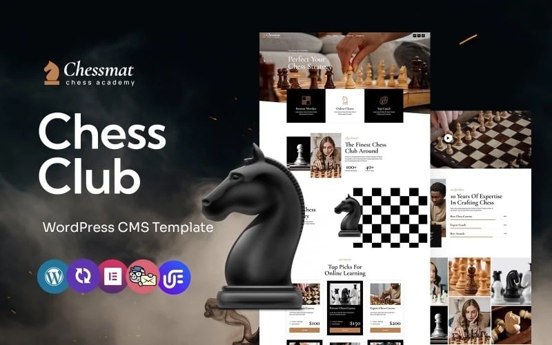 Chessmat - Chess Clubs And Academy Multipurpose WordPress Elementor Theme