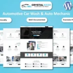 Crystal Wash – Car Wash & Auto Mechanic WordPress Elementor Template