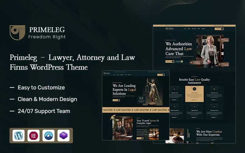 PrimeLeg – Lawyer, Attorney and Law Firms WordPress Theme