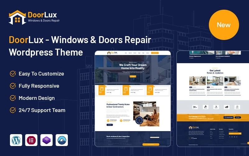 Doorlux – Windows and Doors Servicing WordPress Theme