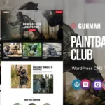Gunman - Paintball Club WordPress Elementor Theme