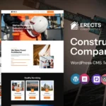 Erects - Construction And Architecture Company WordPress Elementor Theme