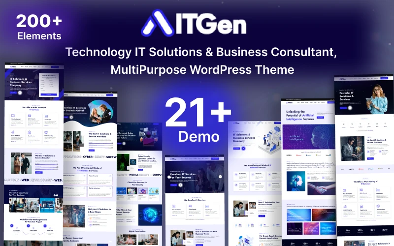 ITGen - Technology IT Solutions & Business Consultant WordPress Theme