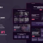 Digismark - Dark Digital Marketing Agency Elementor Wordpress Theme