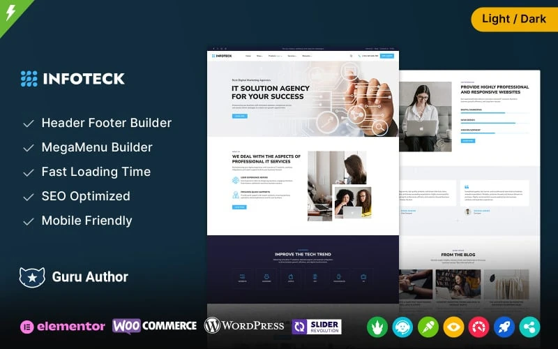 Infoteck - Technology IT Solutions & Business Consultant WordPress Theme