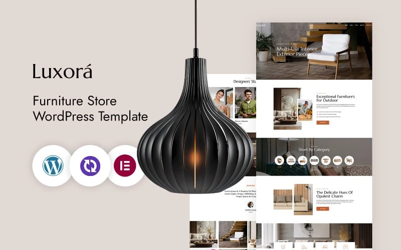 Luxora – Furniture And Interior Design CMS Elementor Template