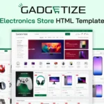 Gadgetize - All-in-One HTML Template for Electronics Accessories and Gadget Stores