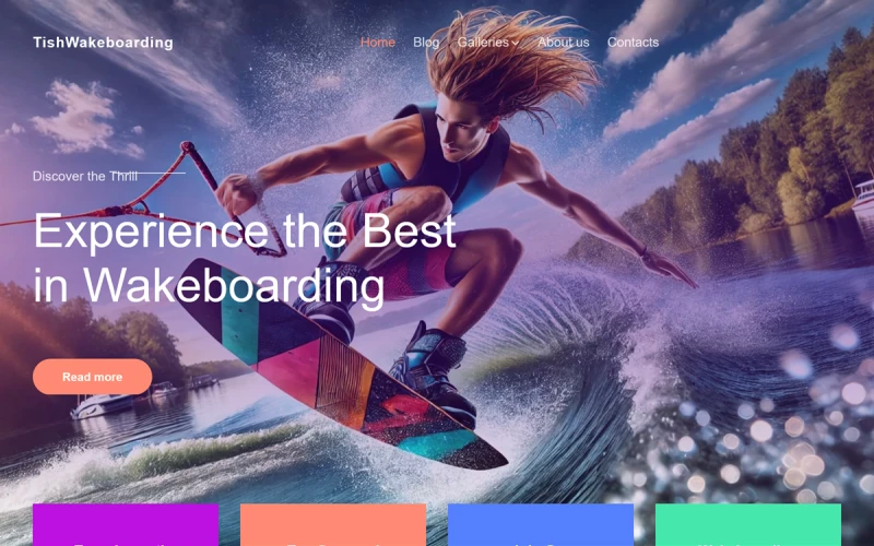 TishWakeboarding - Wakeboarding WordPress Theme
