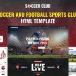 Soccer Club: Premium Football Sports HTML Template for Dynamic Teams