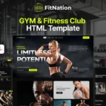 Fit Nation- Gym & Fitness Club HTML5 Responsive Template