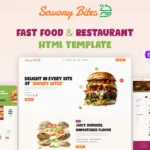 Savory Bites - Fast Food and Restaurant HTML Website Template