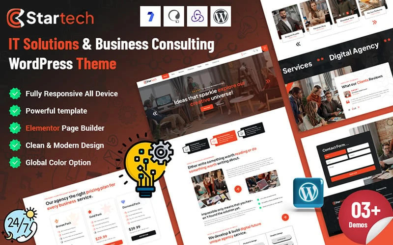 Startech - IT Solutions Business Consulting WordPress Theme