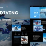Skydriver - Skydiving And Parachuting Experience WordPress Elementor Theme