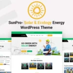 Sunpro - Solar Renewable Energy, Environment & Echology WordPress Theme