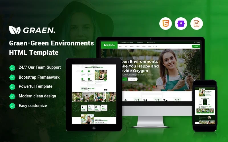 Graen – Green Environments Website Template