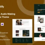 Audify – Podcast Audio Making & Music School WordPress Theme