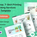 Print Shop, T-Shirt, Printing and Packing Services Bootstrap HTML5 Website Template