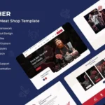 Butcher - Meat Shop Website Template