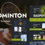 Shuttler - Badminton Club, Badminton Academy And Training WordPress Elementor Theme