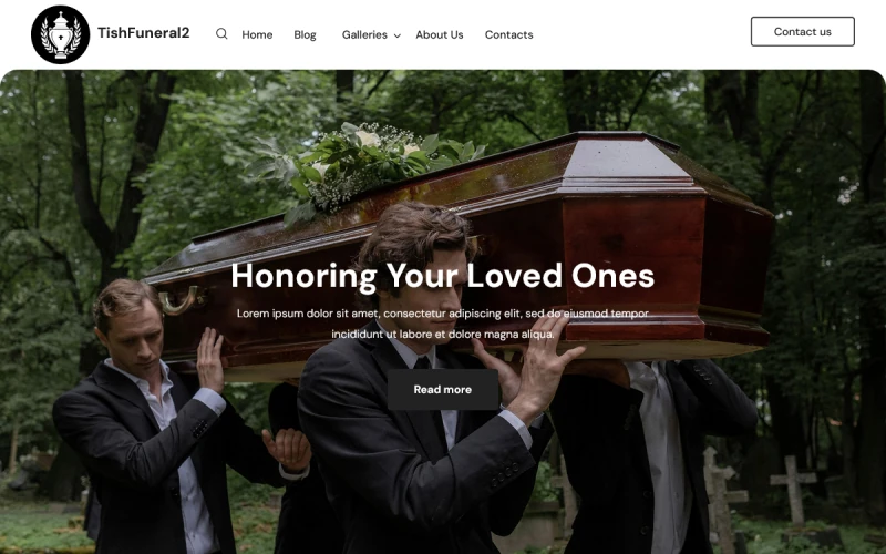 TishFuneral2 - Funeral Services WordPress Theme