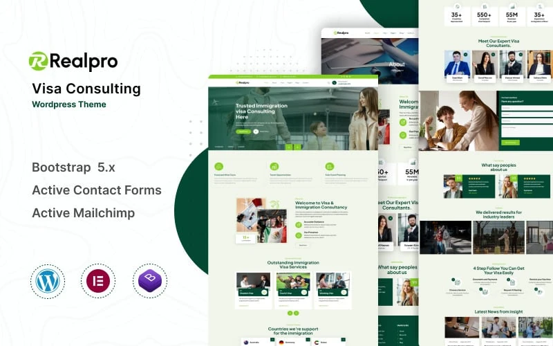 Realpro - Immigration and Visa Consulting WordPress Theme