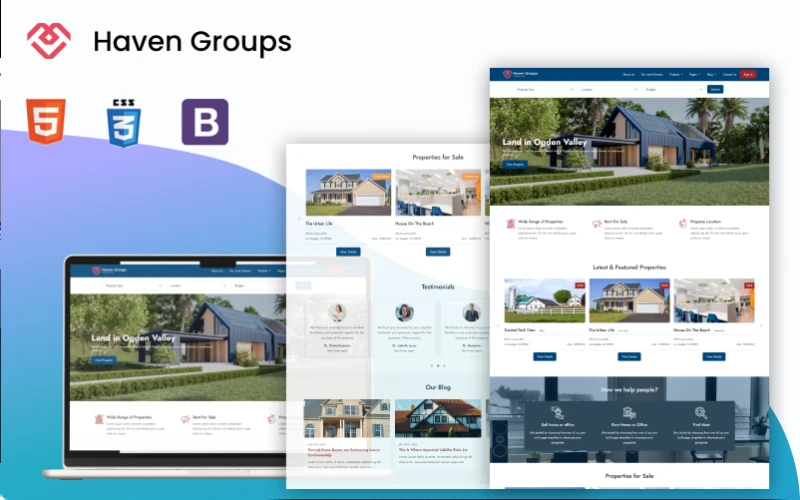Real Estate Multipage HTML Website Template