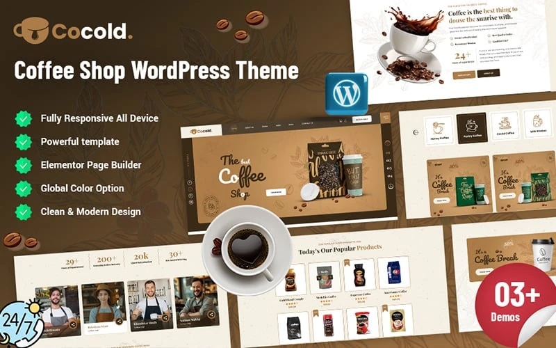 Cocold - Coffee Shop WordPress Theme