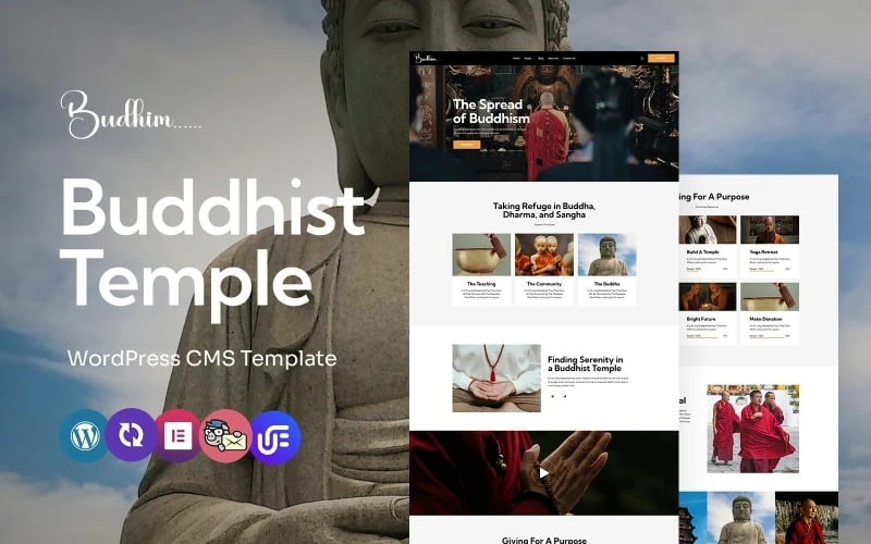 Budhim - Buddhist Temple Multipurpose WordPress Elementor Theme