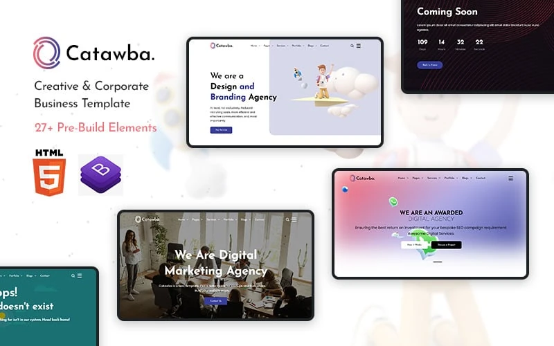 Catawba - Creative Agency Multi-Purpose HTML5 Template