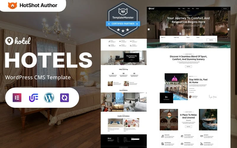 Hotel - Luxury Hotel And Resort WordPress Elementor Theme