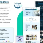 The Super Cleaners - Multipage Cleaning Services HTML Website Template