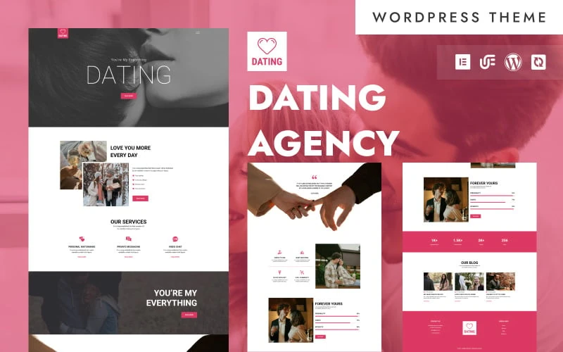 Dating - Dating & Matchmaking Agency WordPress Elementor Theme