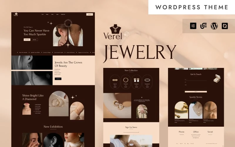 Verel - Elegant Jewelry Store WordPress Elementor Theme