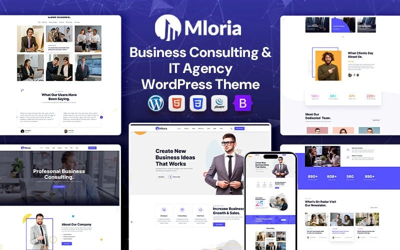 Mloria - Business Consulting & IT Agency WordPress Theme