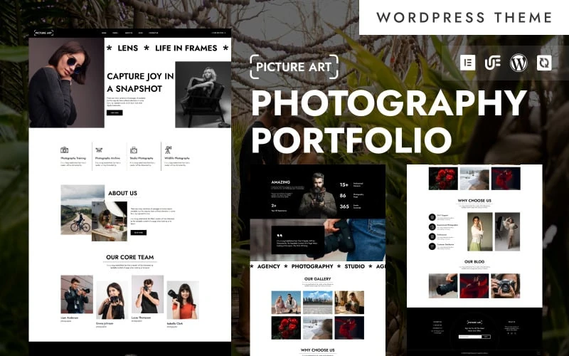 Picture Art - Creative Photography Portfolio & Event Photography WordPress Elementor Theme