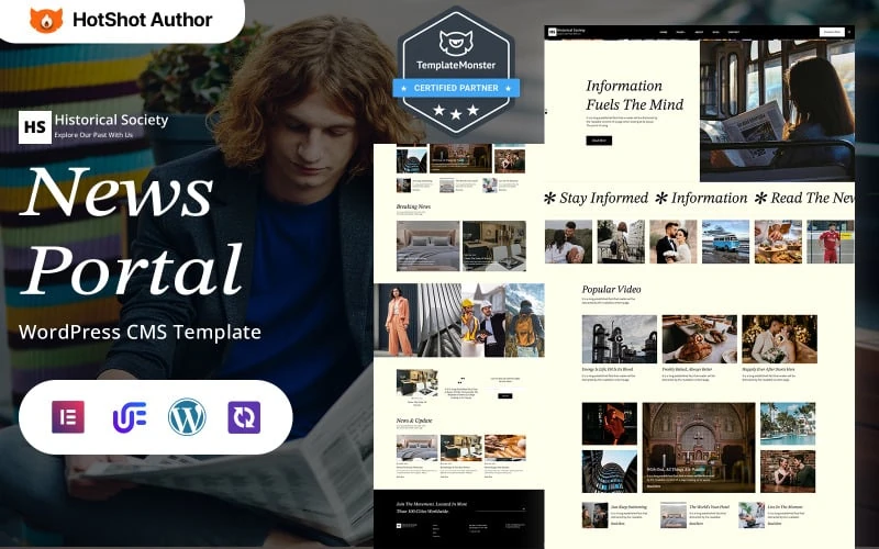 Historical Society - Ultimate News And Magazine WordPress Elementor Theme